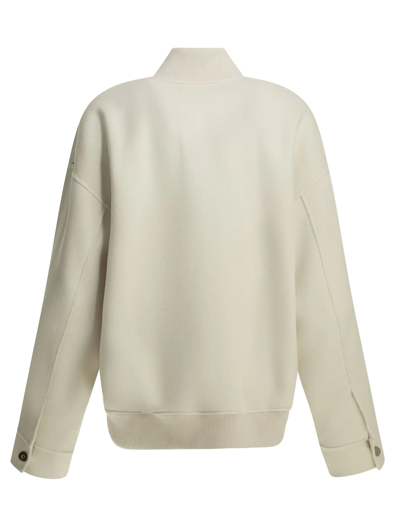 Virgin Wool Bomber Jacket Jackets And Coats White sold by Wanan Luxury product image thumbnail 2