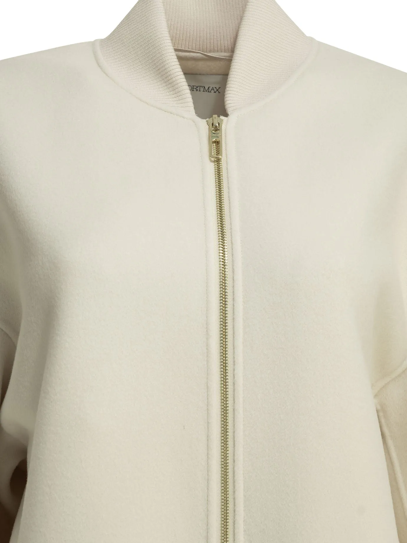 Virgin Wool Bomber Jacket Jackets And Coats White sold by Wanan Luxury product image thumbnail 3
