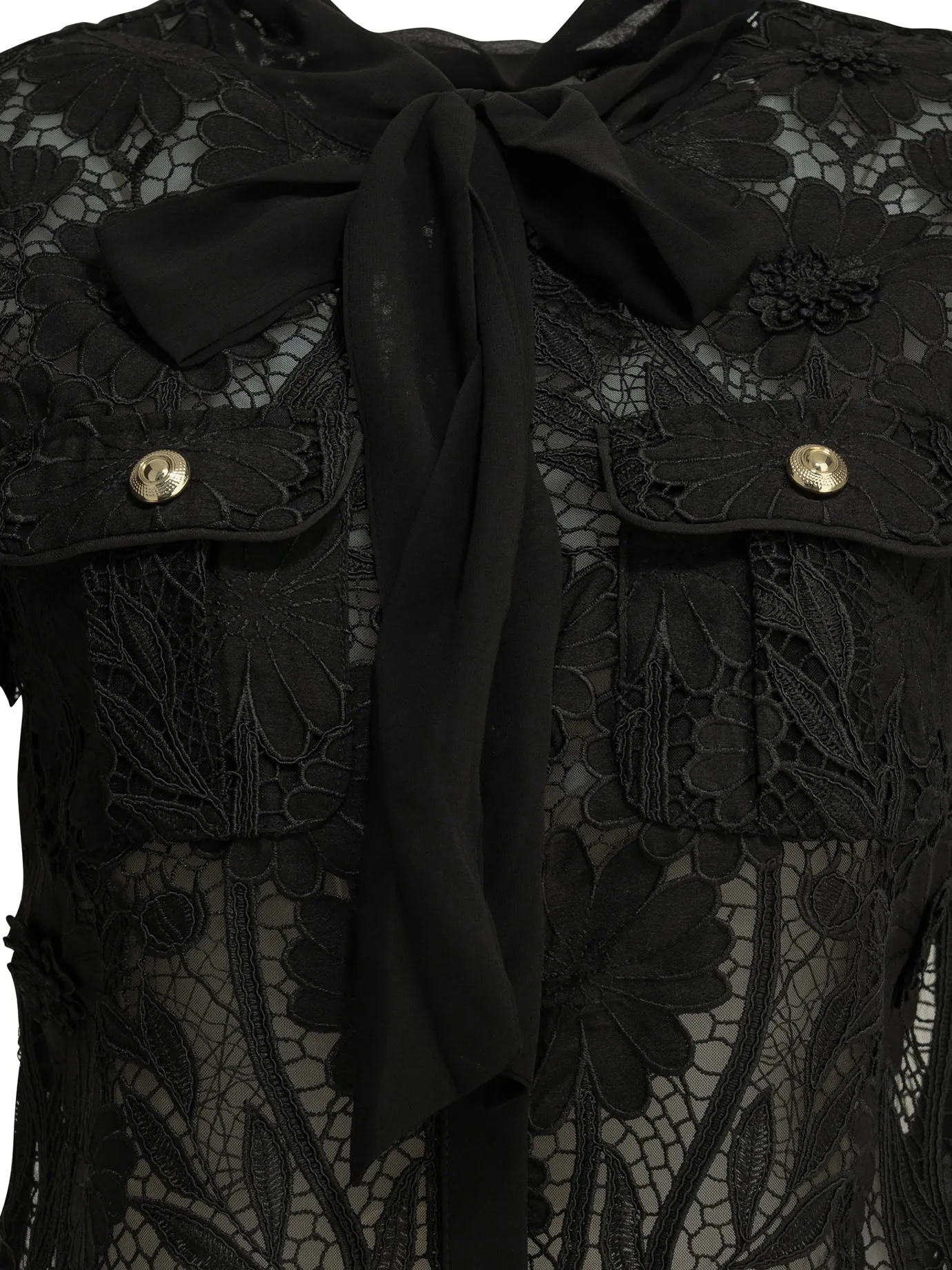 Lace Blouse Shirts Black sold by Wanan Luxury product image thumbnail 3