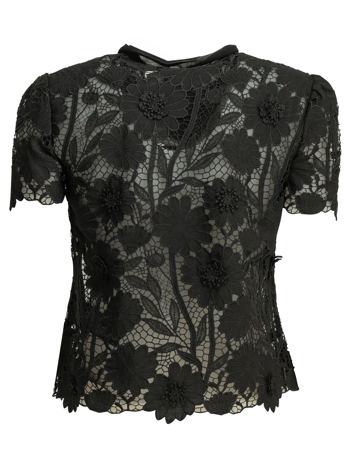 Lace Blouse Shirts Black sold by Wanan Luxury product image thumbnail 2