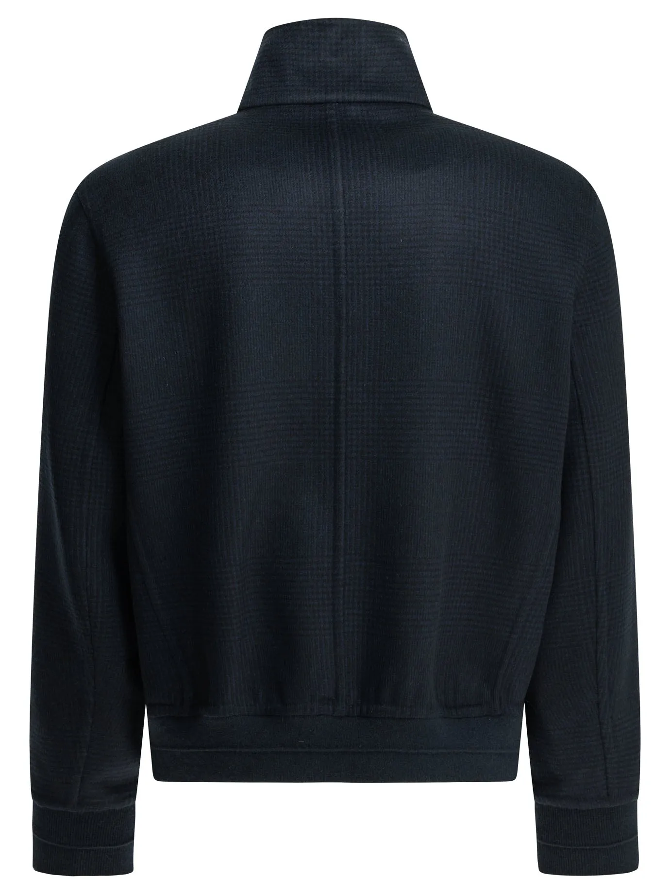 Cashmere Bomber Jacket Jackets And Coats Blue sold by Wanan Luxury product image thumbnail 3