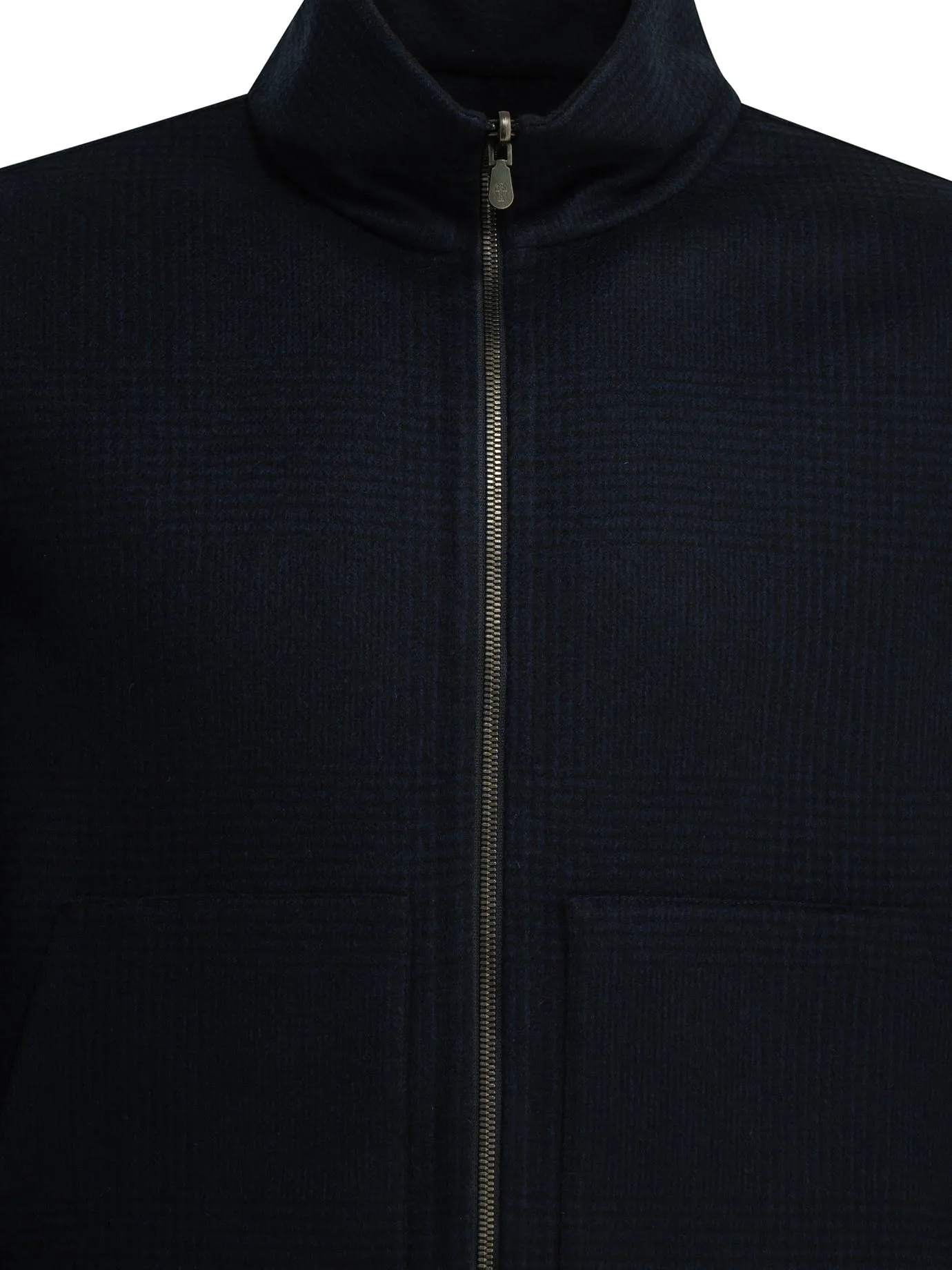 Cashmere Bomber Jacket Jackets And Coats Blue sold by Wanan Luxury product image thumbnail 5