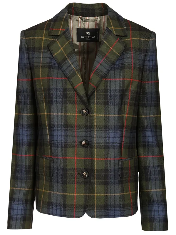 Single-Breasted Blazer Jackets Multicolor made by Etro