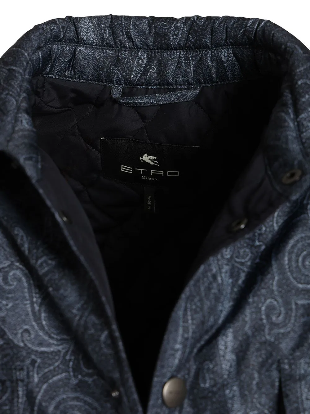 Paisley Decoration Overshirt Jackets Blue sold by Wanan Luxury product image thumbnail 4