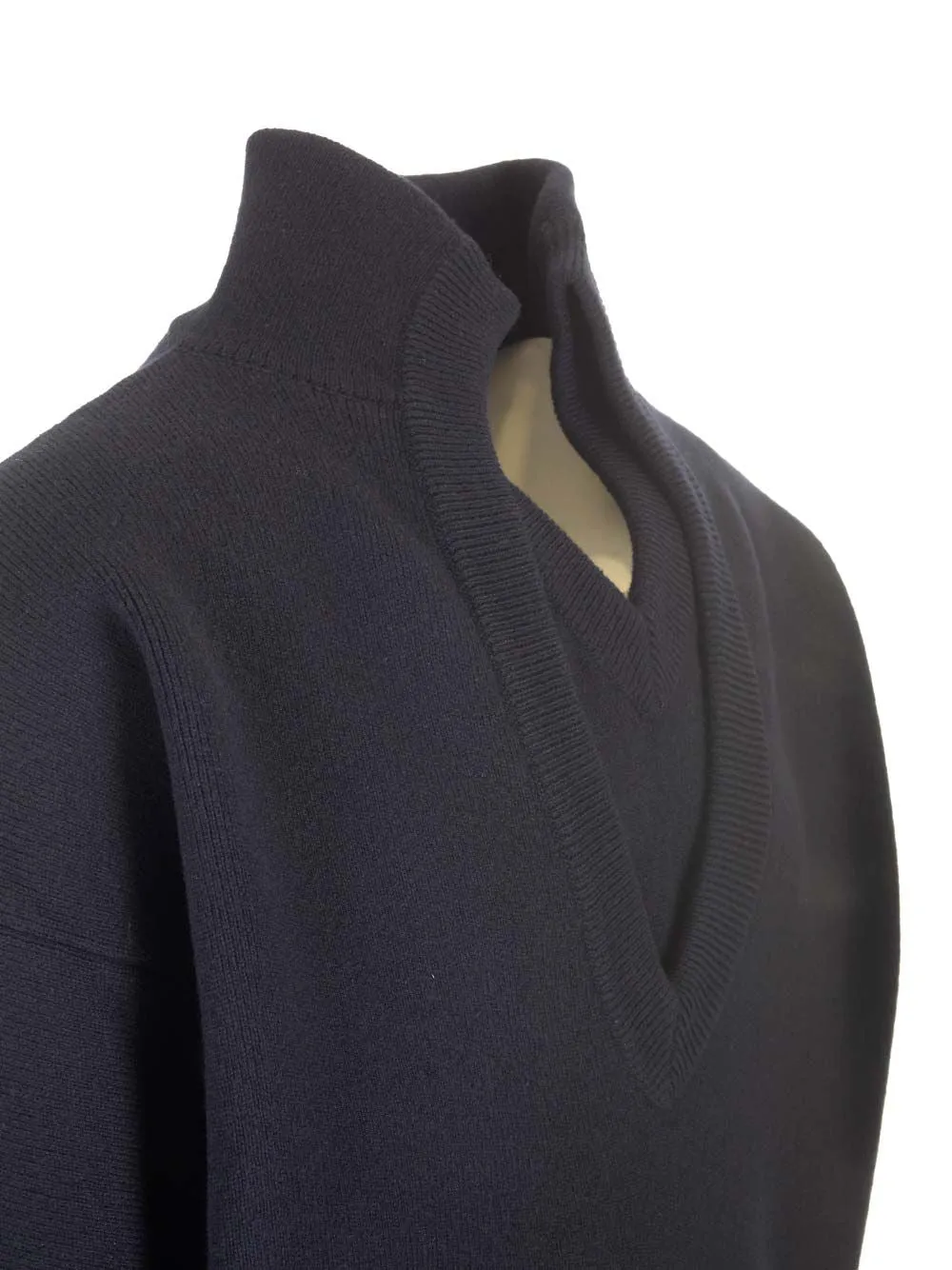 Compact Wool Sweater Knitwear Blue sold by Wanan Luxury product image thumbnail 3