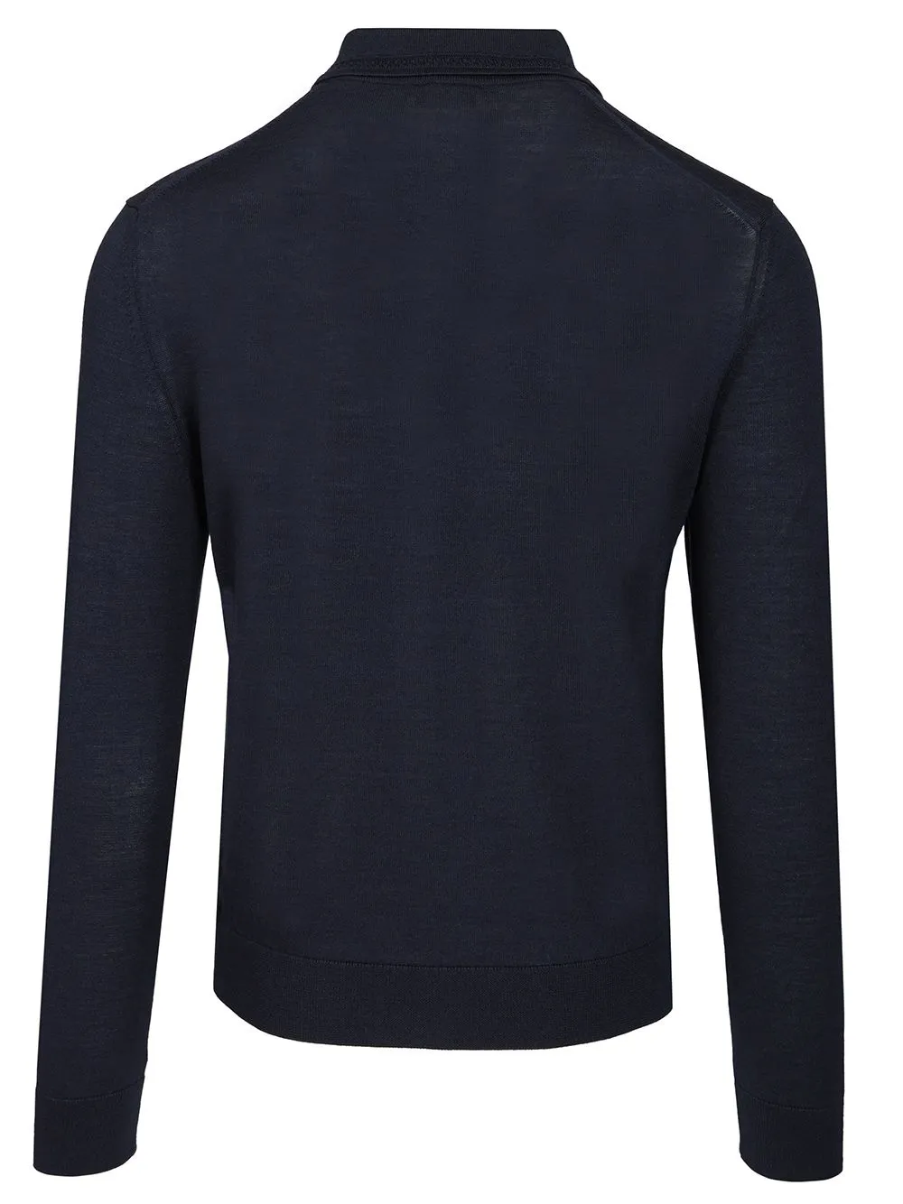 Wool And Silk Polo Shirt Knitwear Blue sold by Wanan Luxury product image thumbnail 2