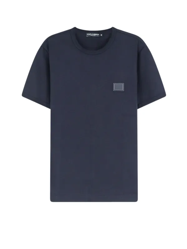Cotton T-Shirt With Iconic Detail made by Dolce & Gabanna