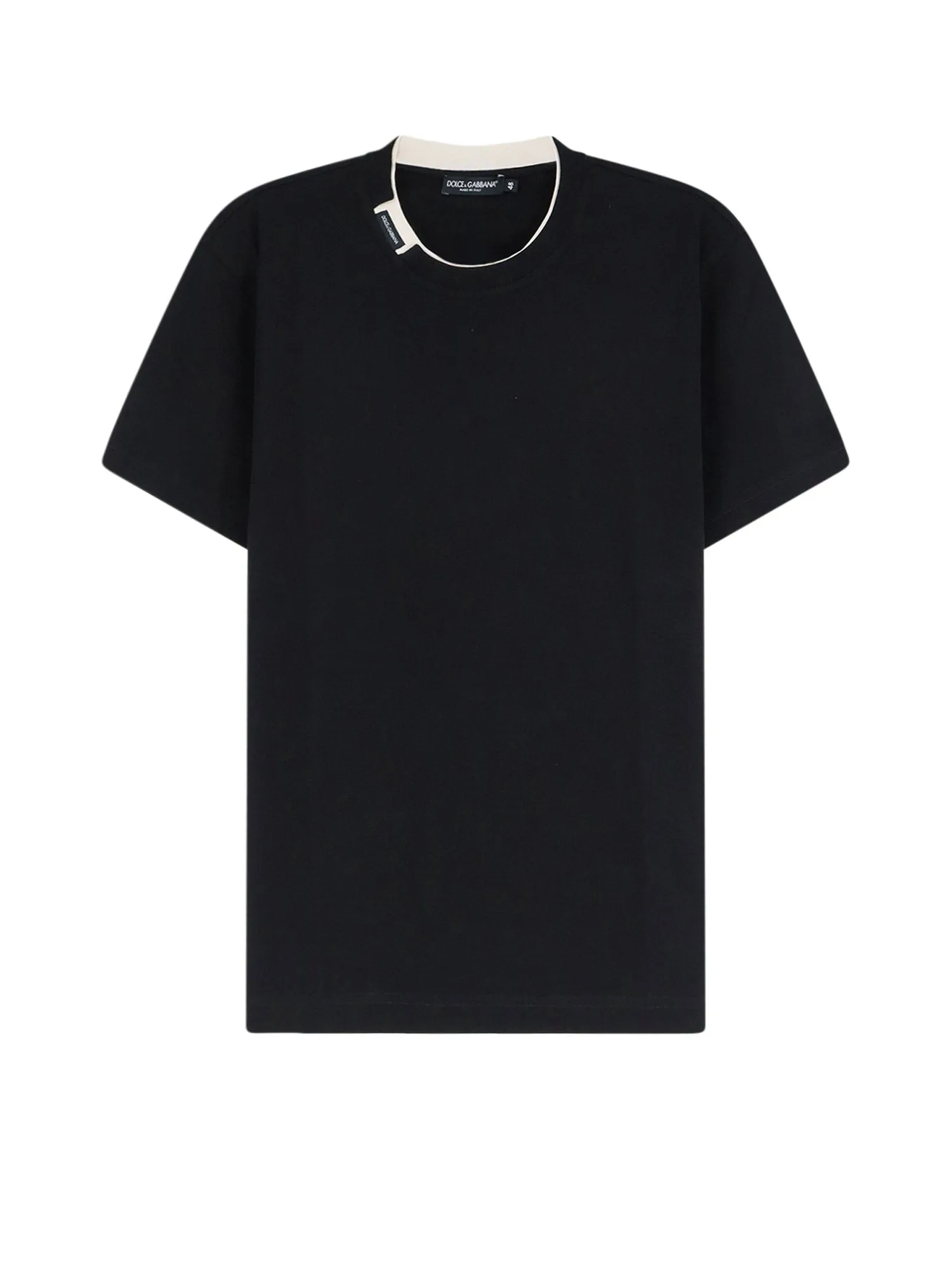 Cotton T-Shirt With Contrasting Profile sold by Wanan Luxury
