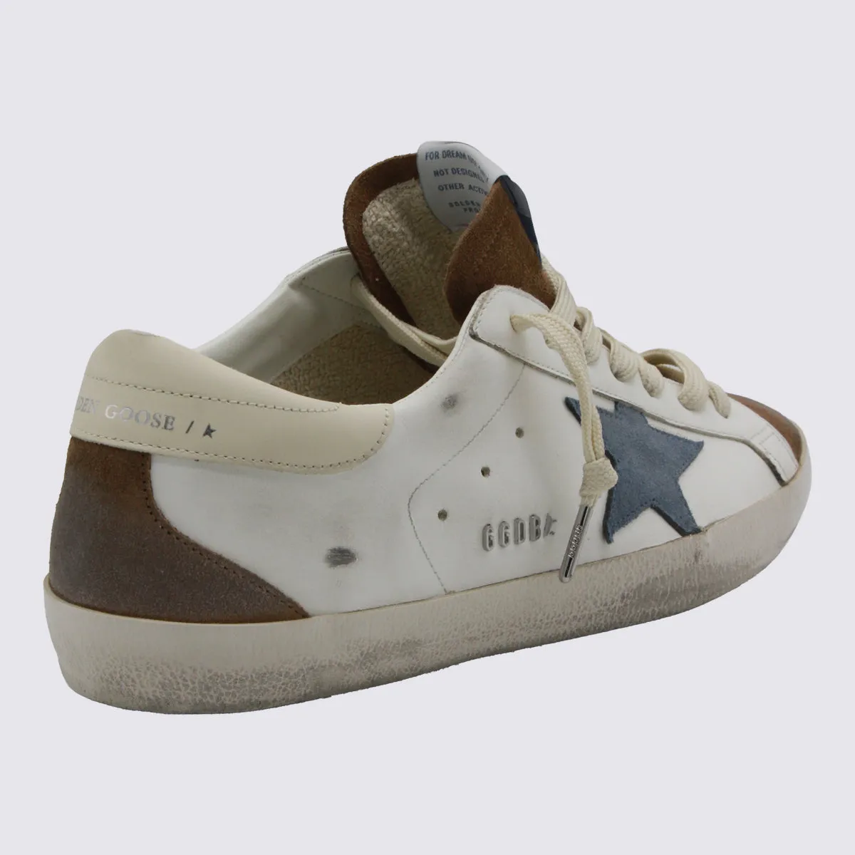 Sneakers White/Brown/Blue Denim/Cream sold by Wanan Luxury product image thumbnail 3