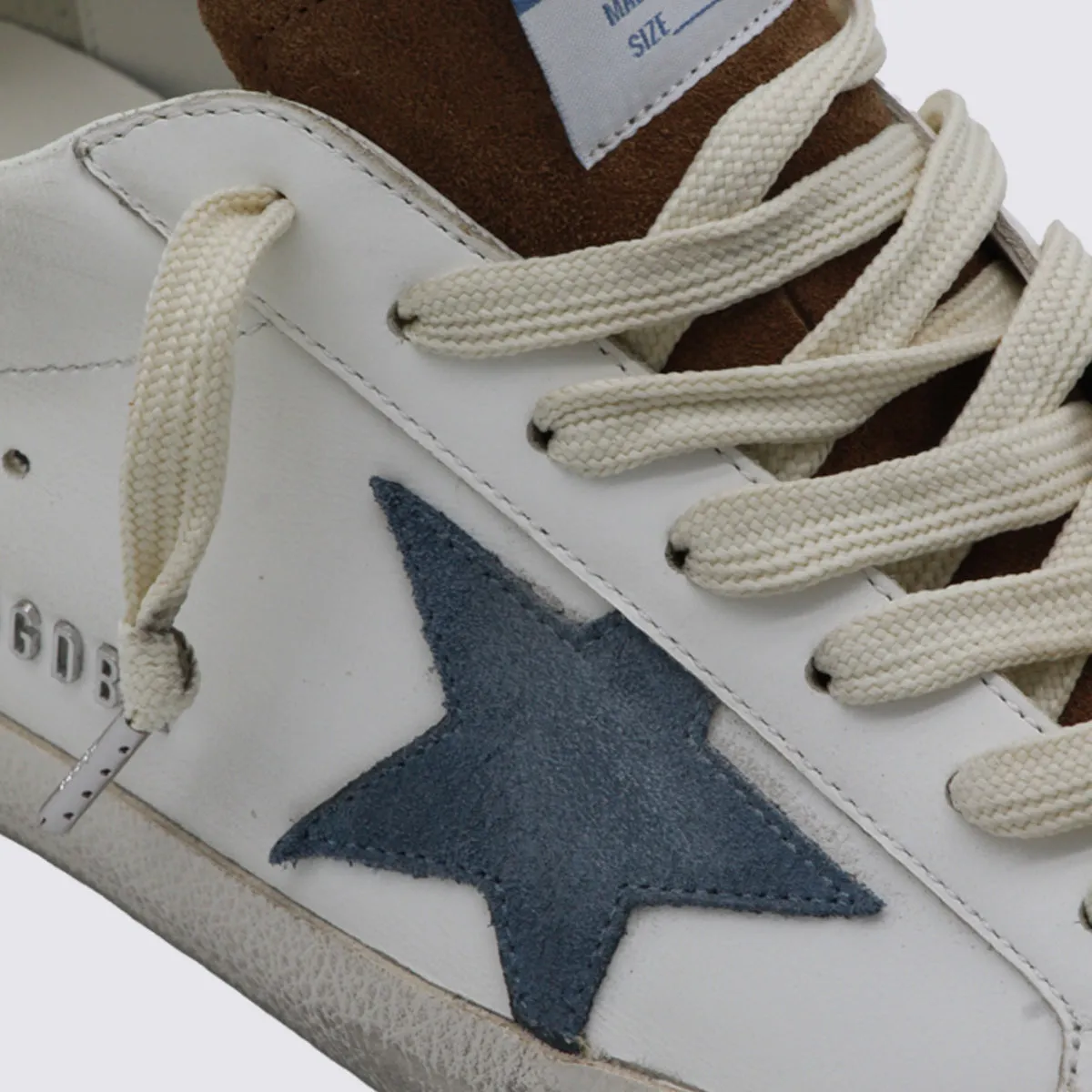 Sneakers White/Brown/Blue Denim/Cream sold by Wanan Luxury product image thumbnail 4