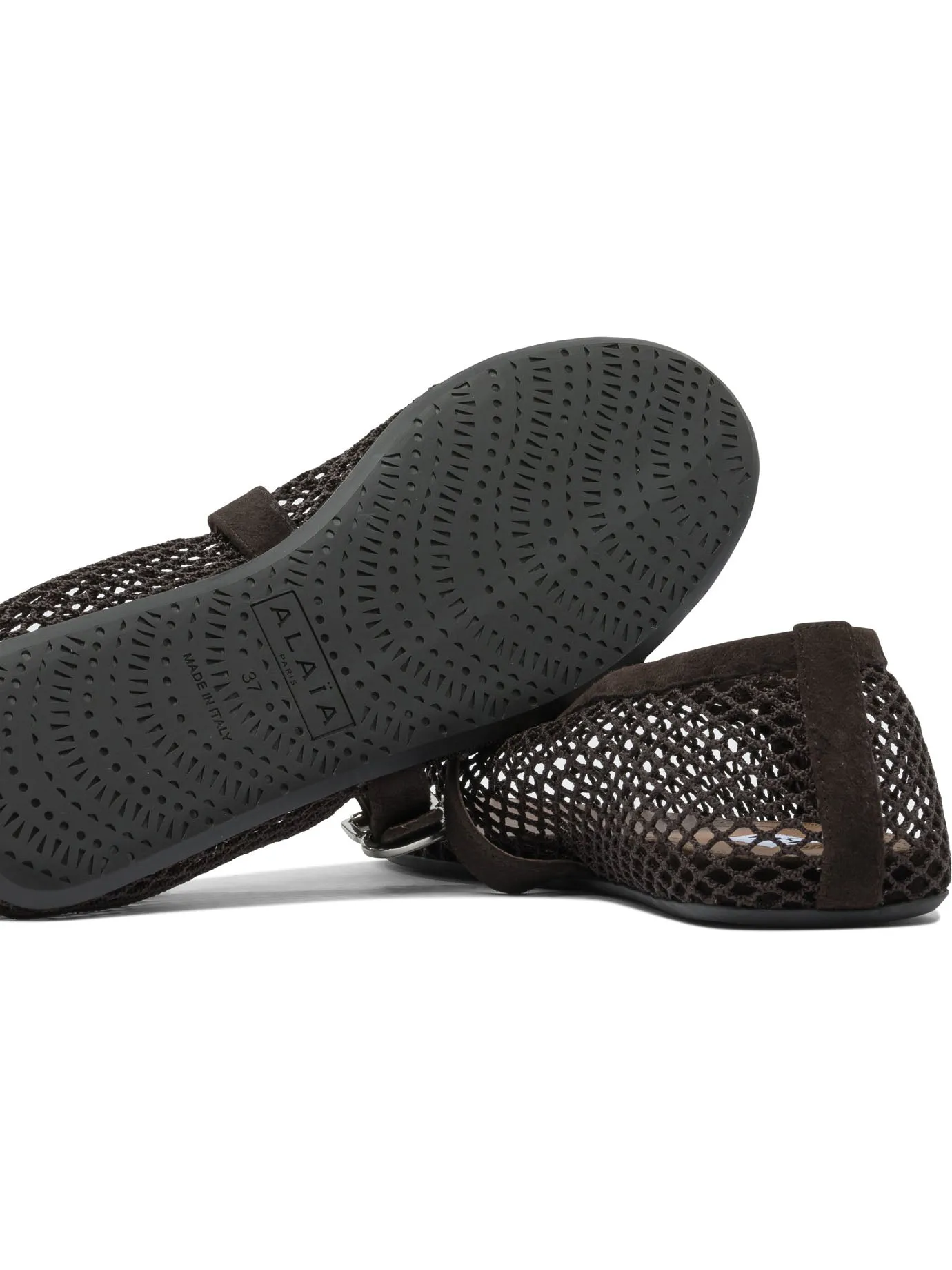 Mary Jane Mesh Ballet Flats Ballerinas Brown sold by Wanan Luxury product image thumbnail 5