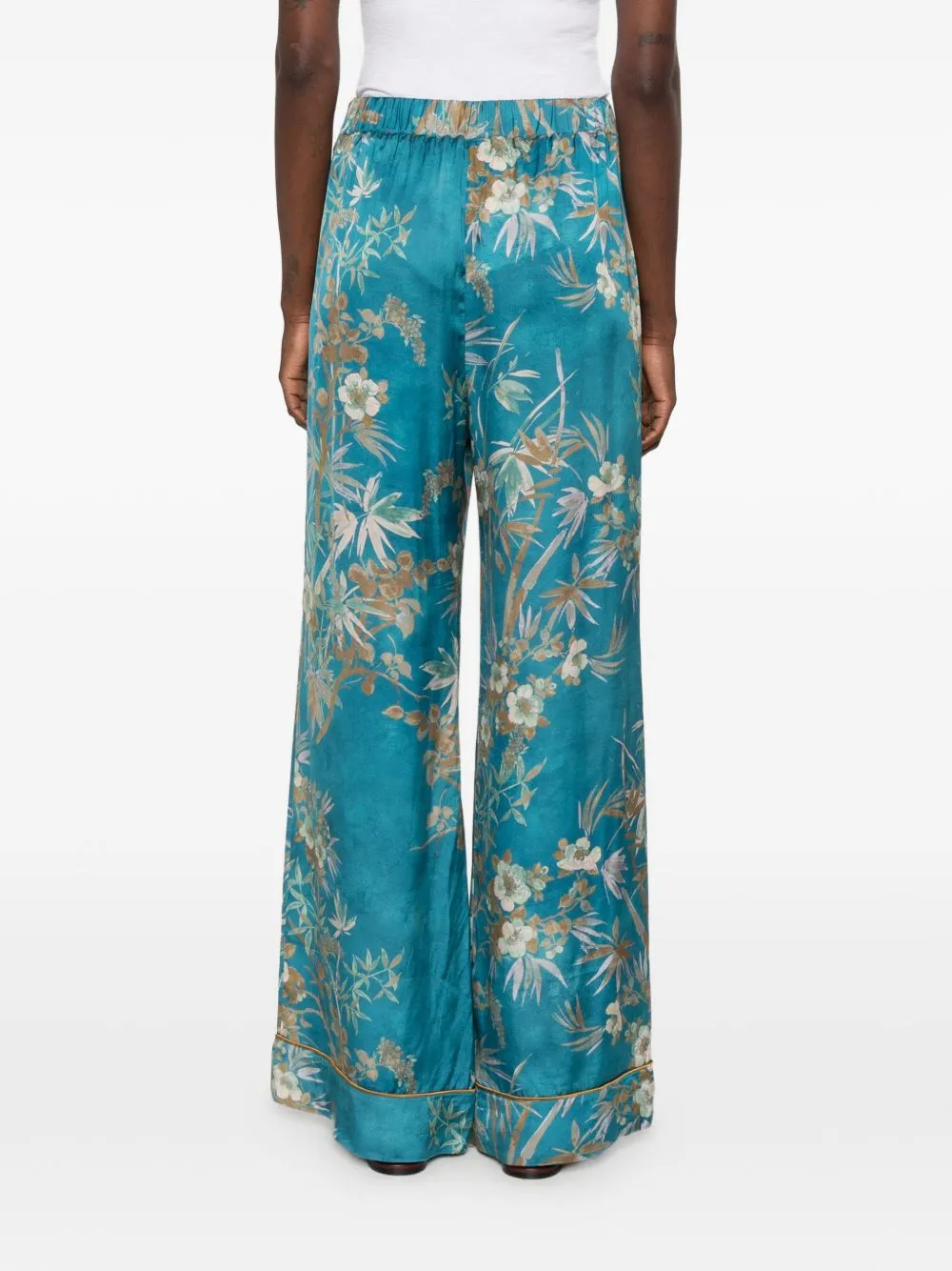 Printed Satin Trousers sold by Wanan Luxury product image thumbnail 4