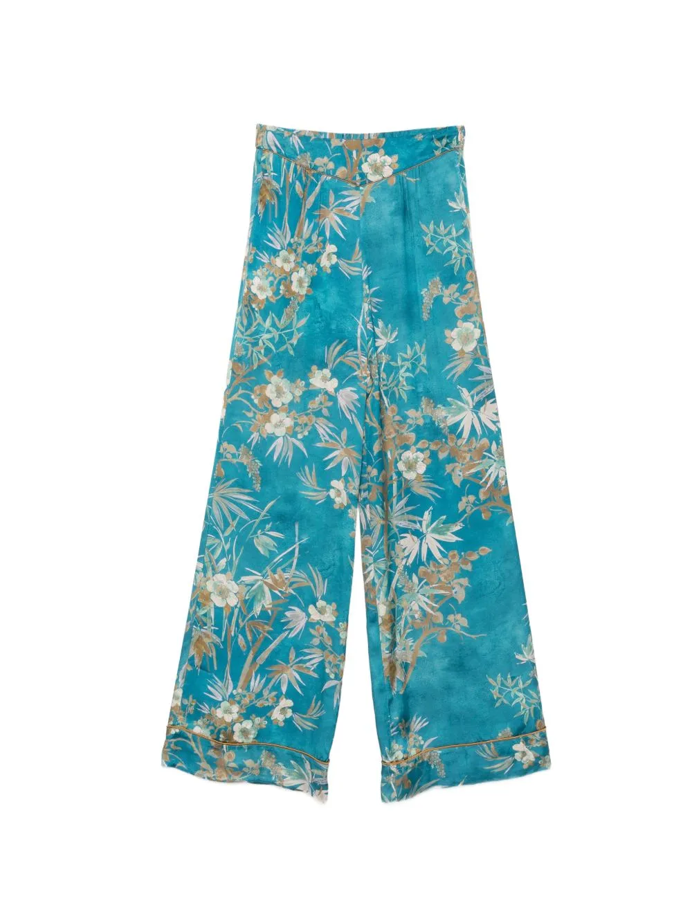Printed Satin Trousers sold by Wanan Luxury