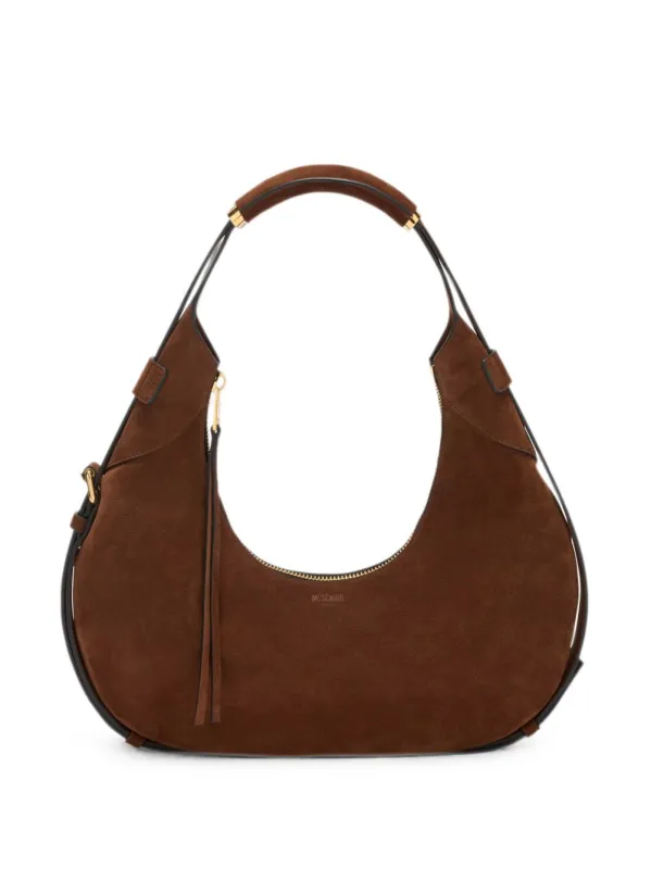 Handle Me Leather Shoulder Bag made by Moschino