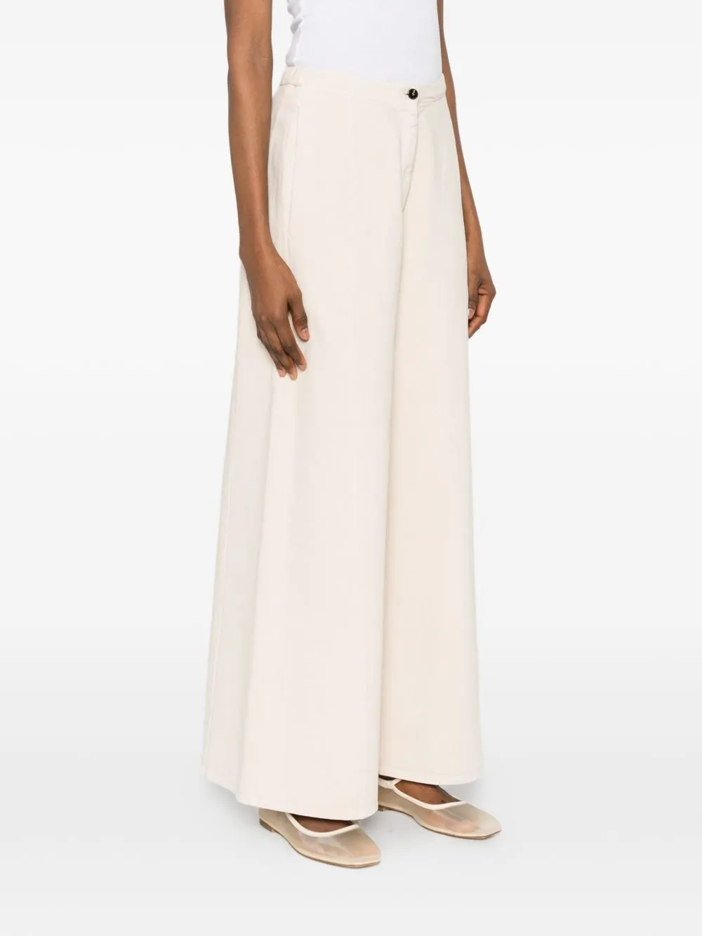Cotton Wide-Leg Trousers sold by Wanan Luxury product image thumbnail 5