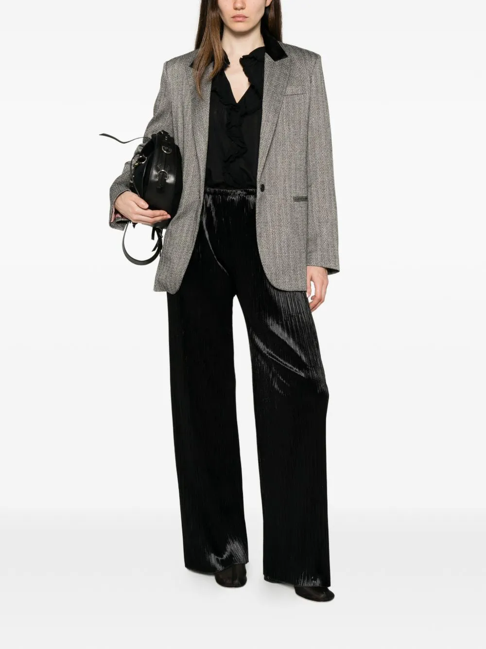 Single-Breasted Blazer Jacket sold by Wanan Luxury product image thumbnail 2