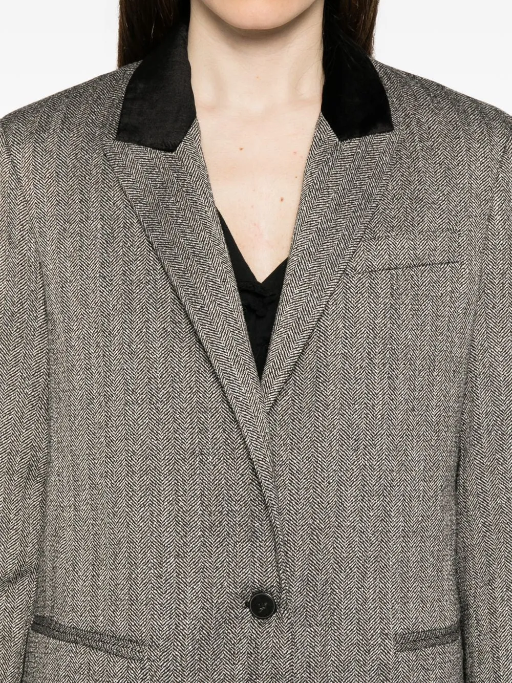 Single-Breasted Blazer Jacket sold by Wanan Luxury product image thumbnail 3