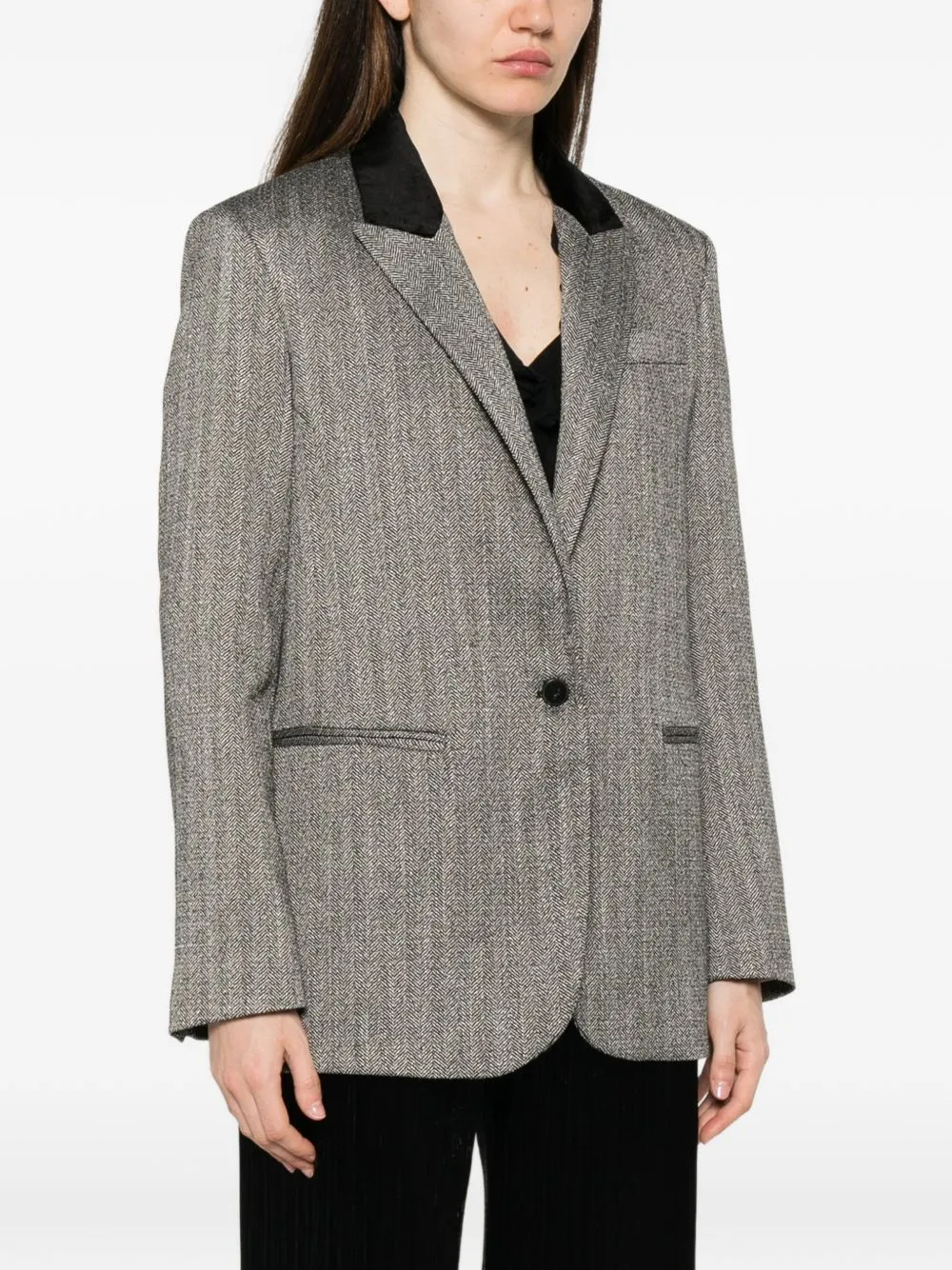 Single-Breasted Blazer Jacket sold by Wanan Luxury product image thumbnail 4