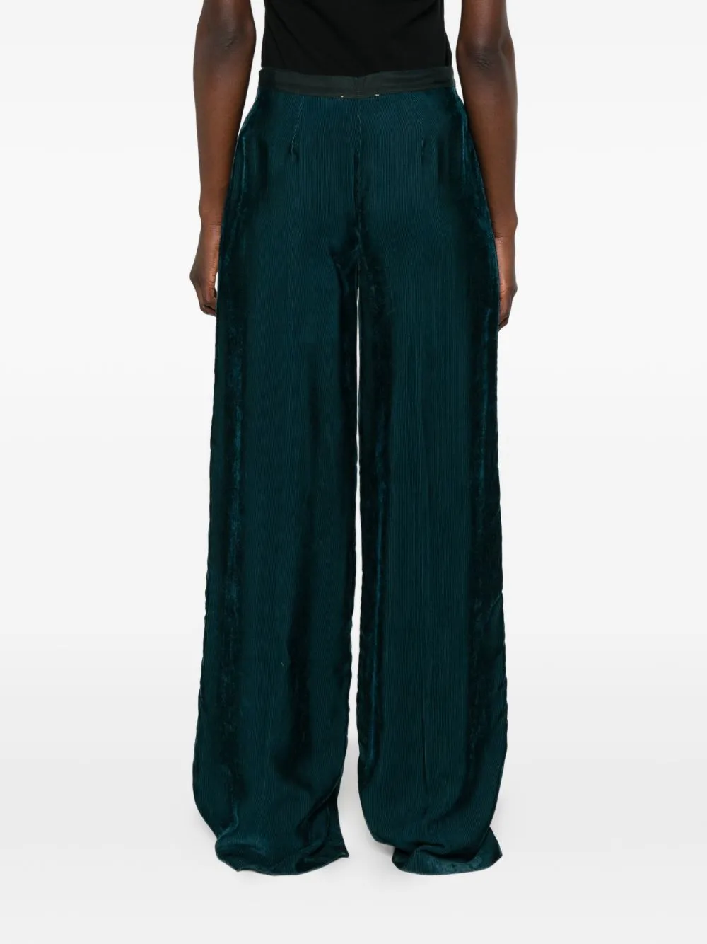 Velvet High-Waisted Trousers sold by Wanan Luxury product image thumbnail 3