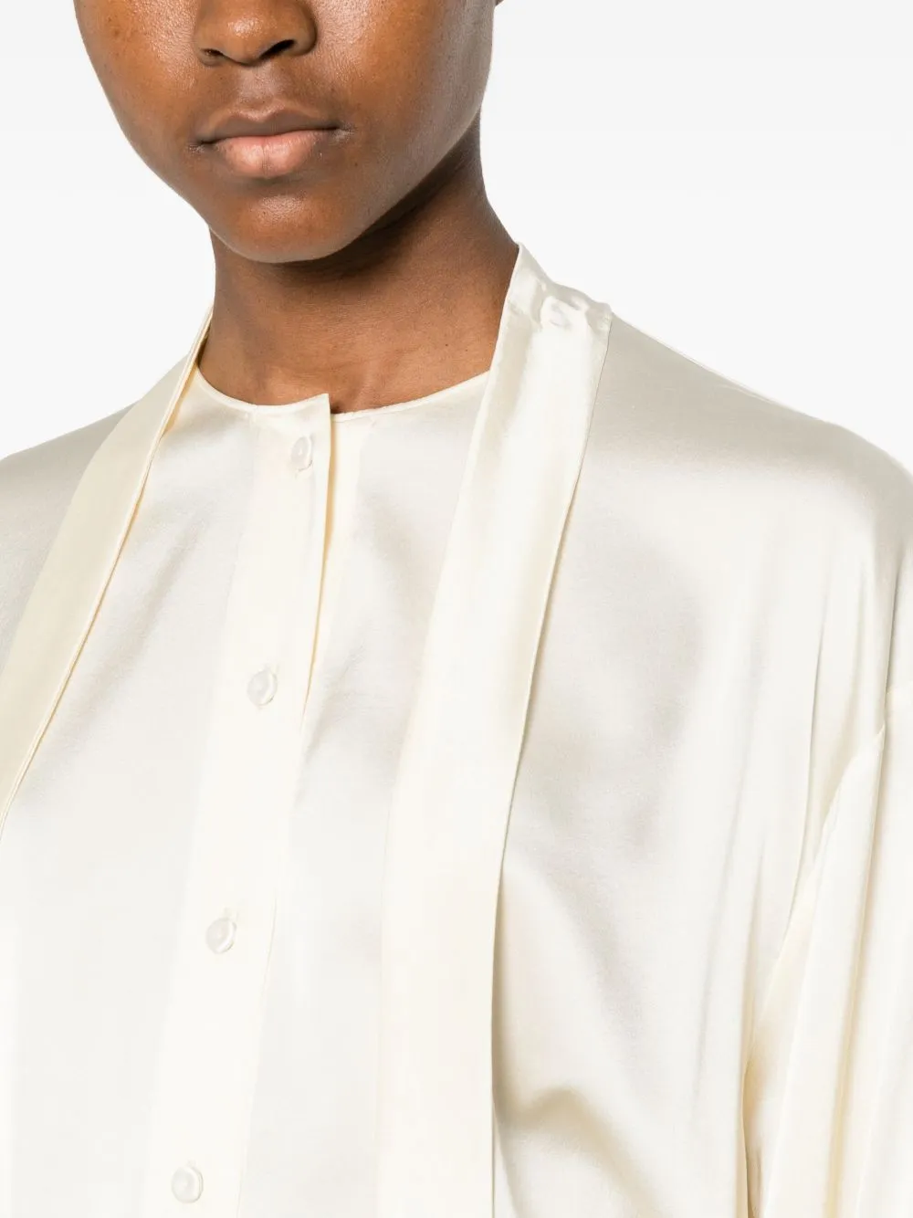 Silk Bow-Tie Shirt sold by Wanan Luxury product image thumbnail 4
