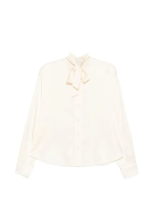 Silk Bow-Tie Shirt made by Forte Forte