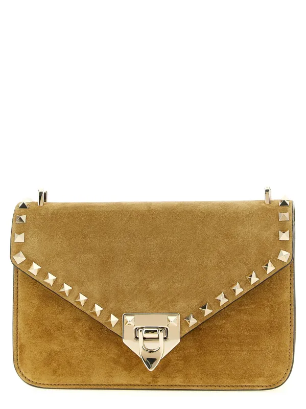 Rockstud Crossbody Bags Beige made by Valentino Garavani