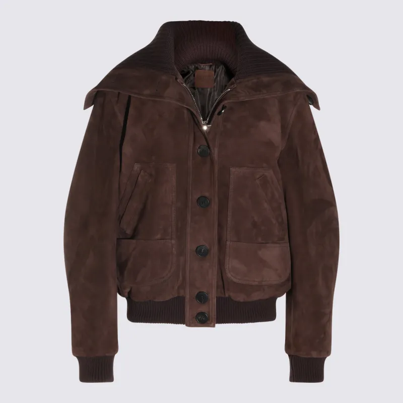 Jackets Dark Brown made by The Attico