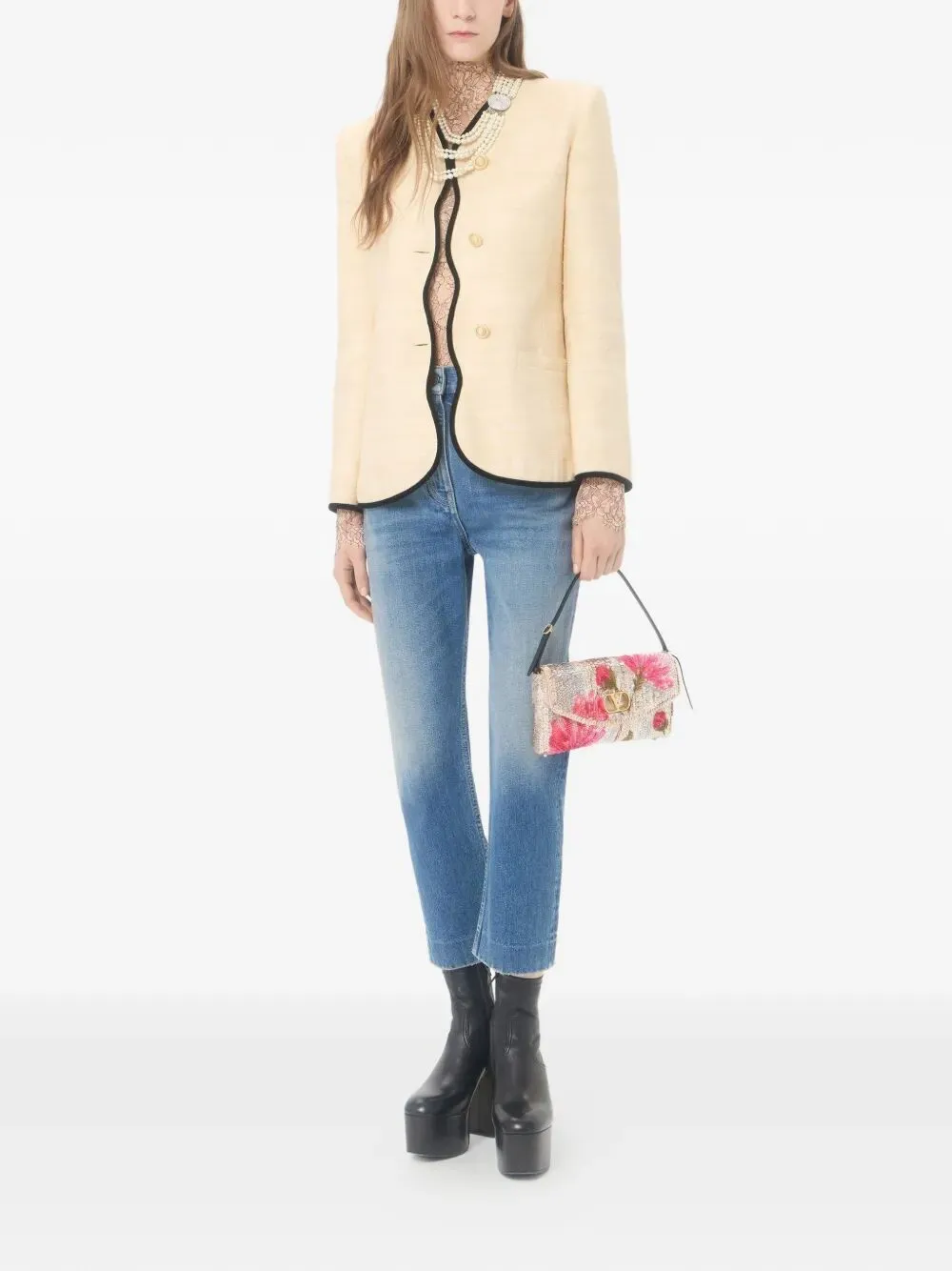 Small Devain Embroidered Shoulder Bag sold by Wanan Luxury product image thumbnail 4