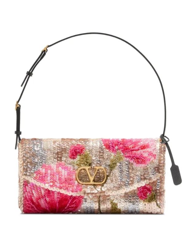 Small Devain Embroidered Shoulder Bag made by Valentino Garavani