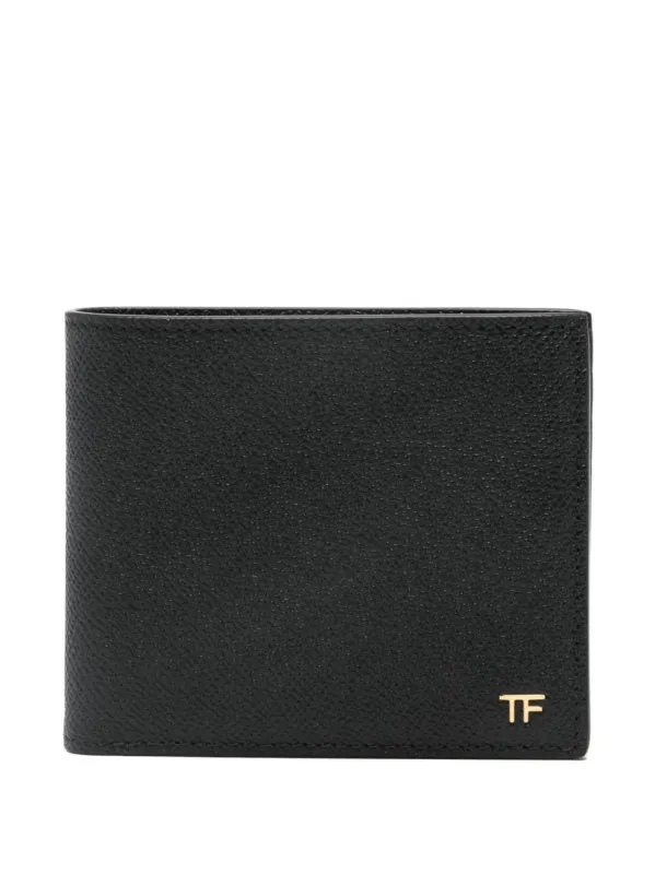 Bifold Leather Wallet With Metal Tf Logo made by Tom Ford