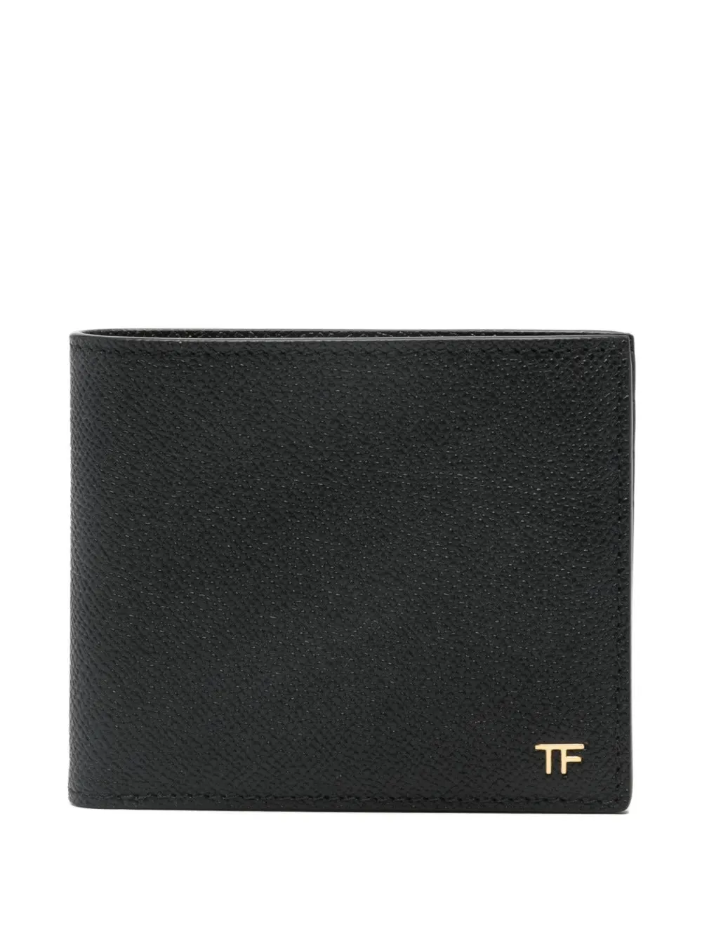Bifold Leather Wallet With Metal Tf Logo sold by Wanan Luxury