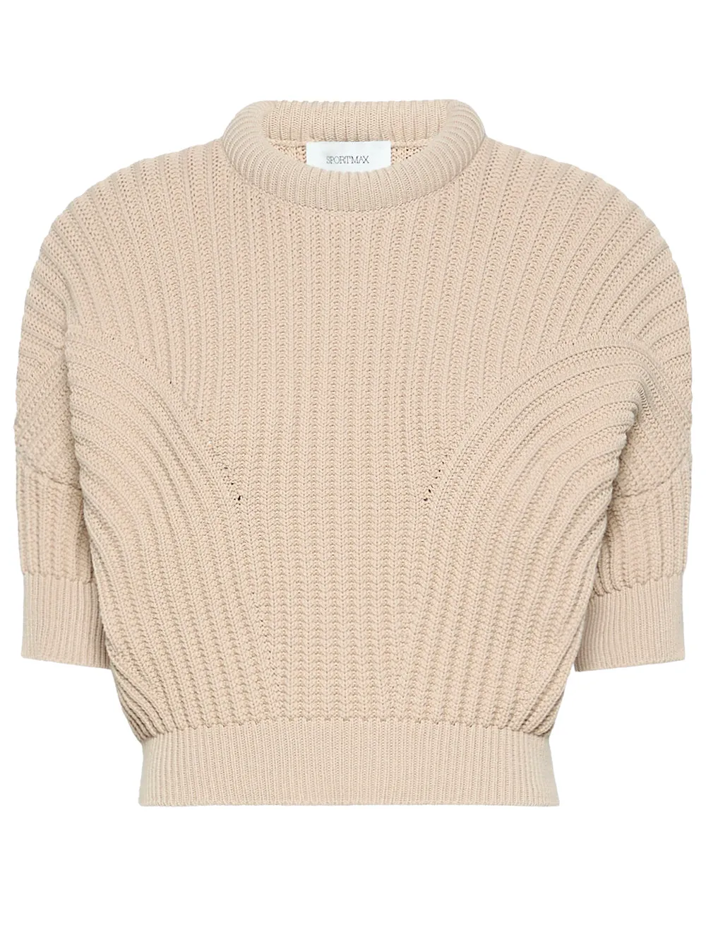 Cotton Blend Sweater With Sunburst Pattern sold by Wanan Luxury