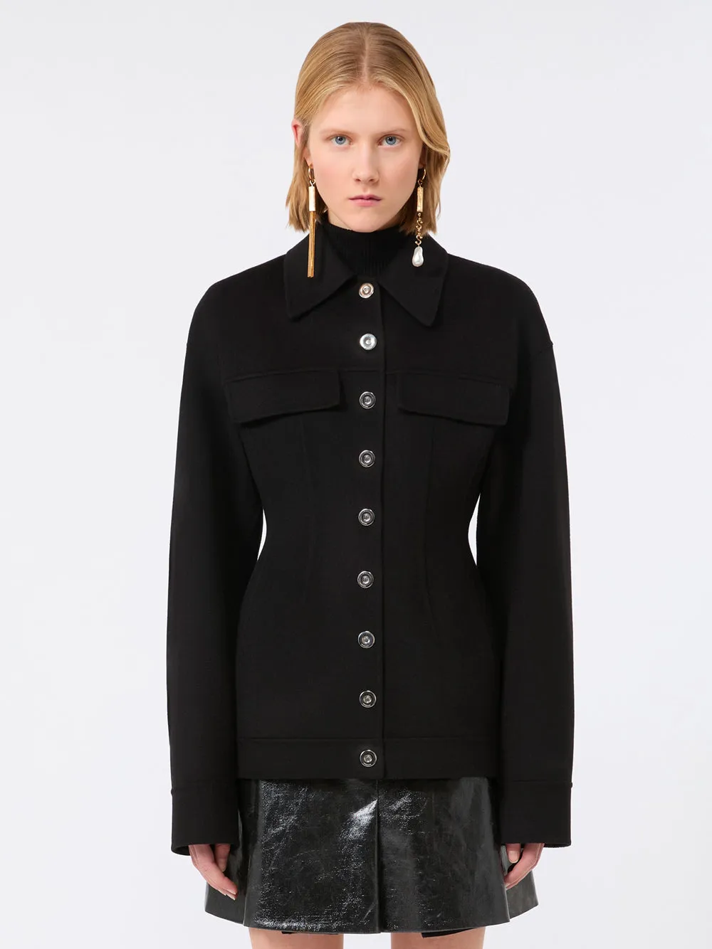 Shaped Jacket In Pure Wool sold by Wanan Luxury product image thumbnail 2