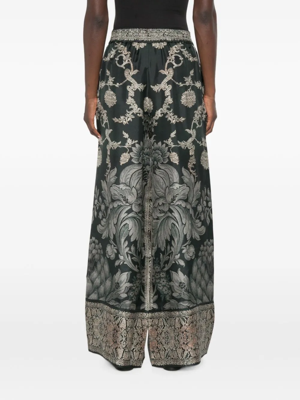 Printed Silk Trousers sold by Wanan Luxury product image thumbnail 3