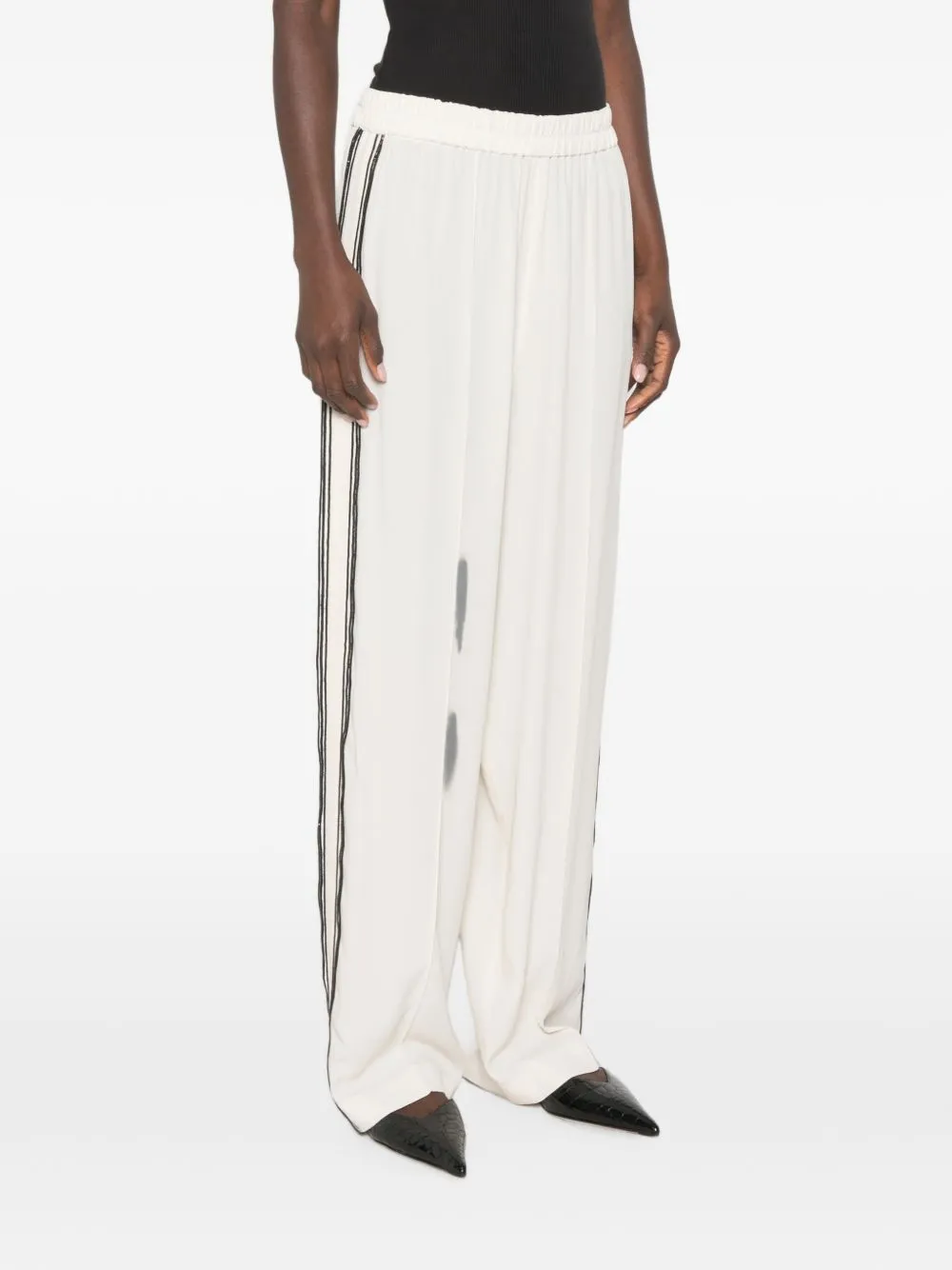 Silk Blend Trousers sold by Wanan Luxury product image thumbnail 3