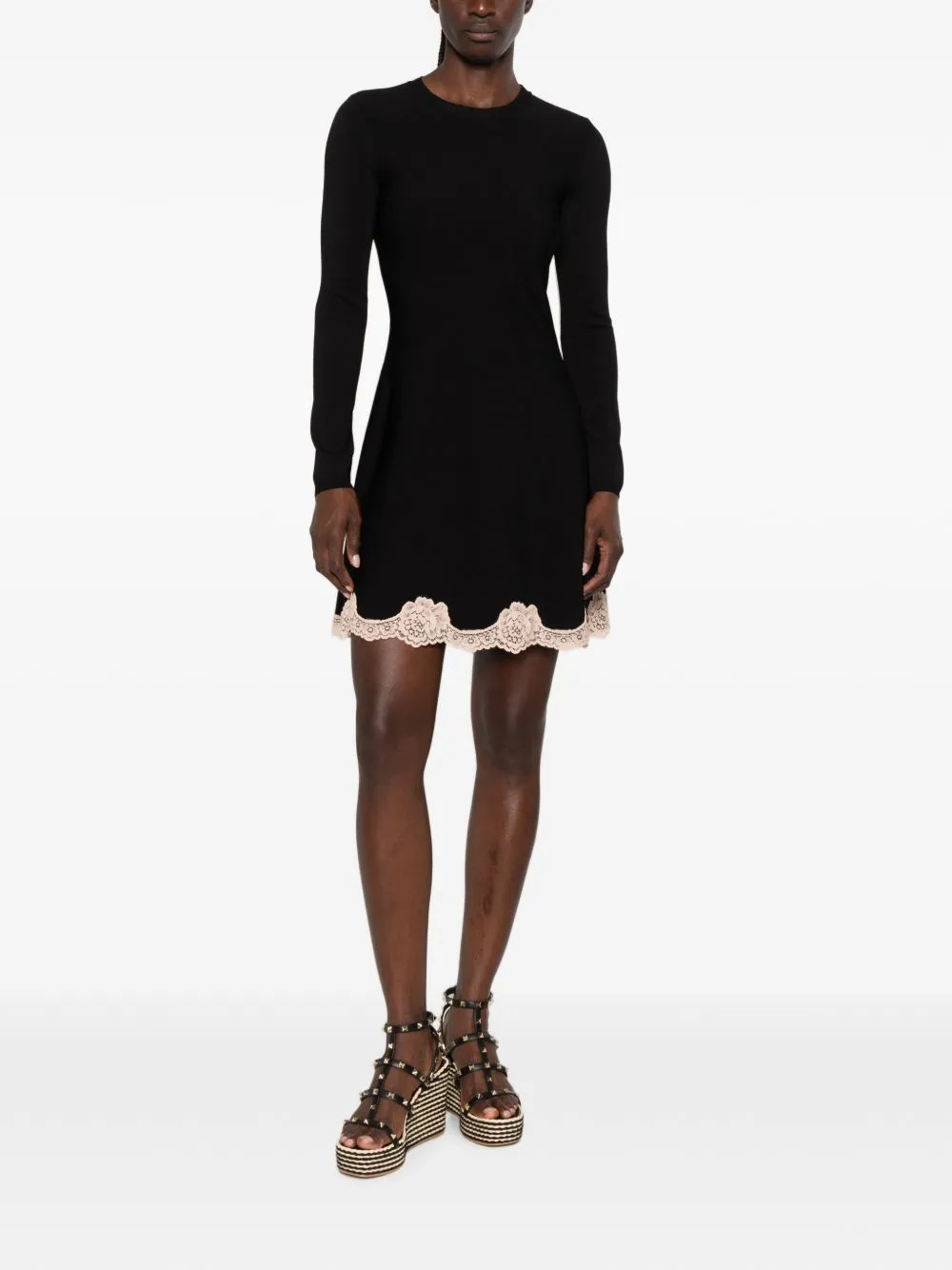 Lace Detail Short Dress sold by Wanan Luxury product image thumbnail 4
