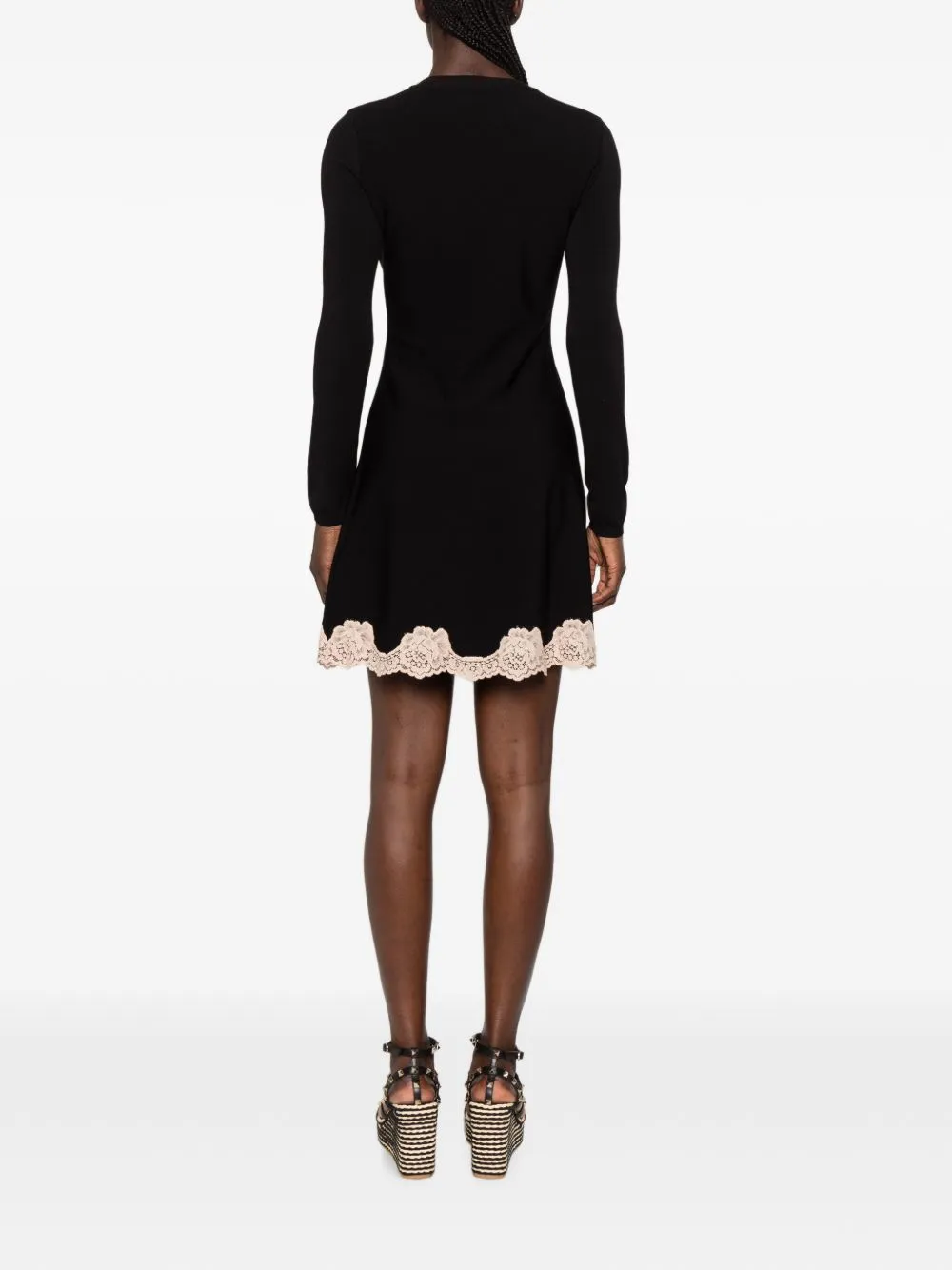 Lace Detail Short Dress sold by Wanan Luxury product image thumbnail 3