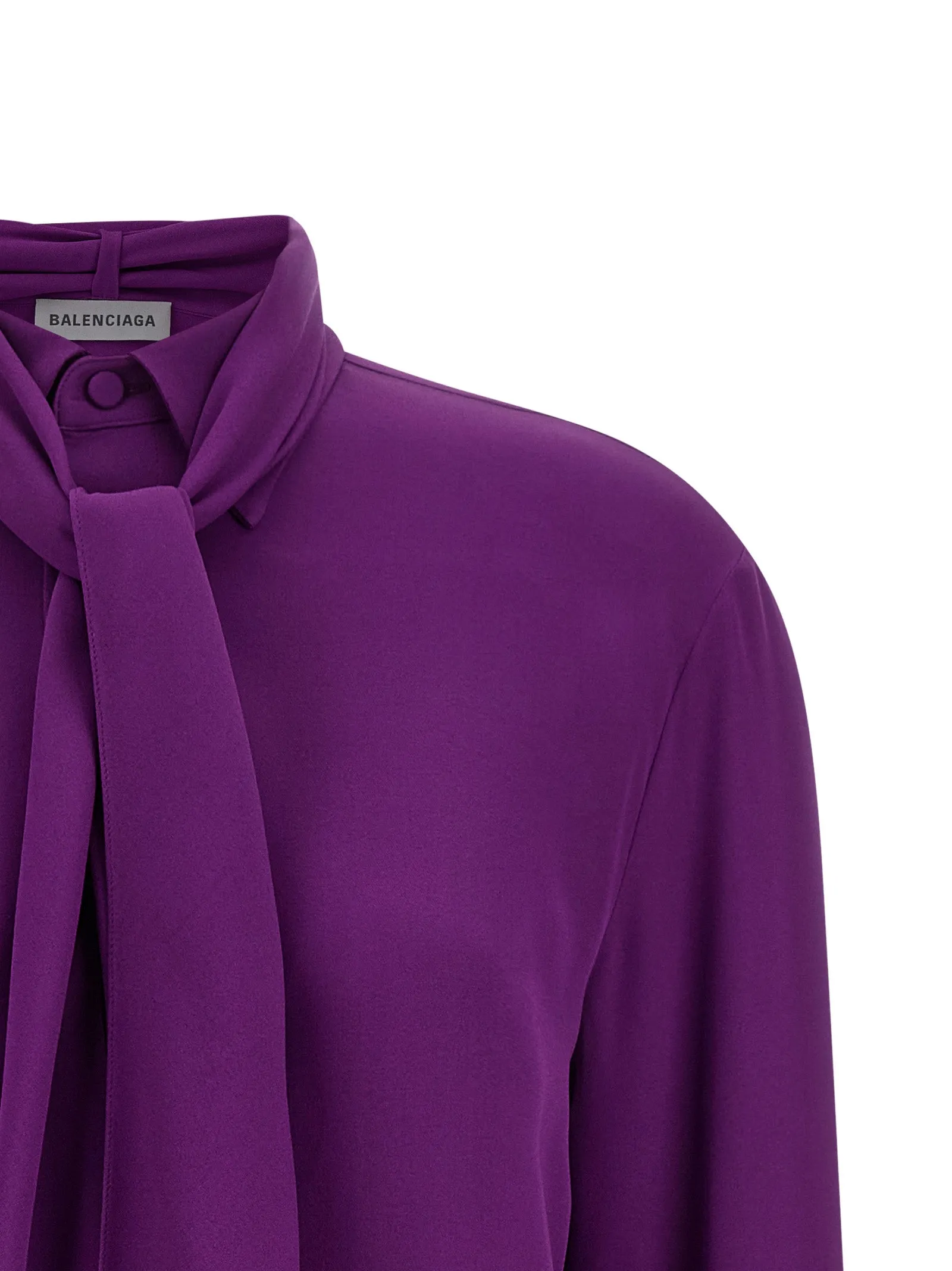 Shirt With Scarf Shirt And Blouse Purple sold by Wanan Luxury product image thumbnail 3