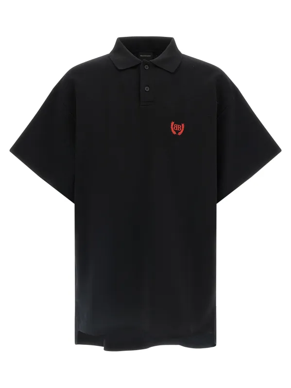 Laurel Classic Polo Black made by Balenciaga
