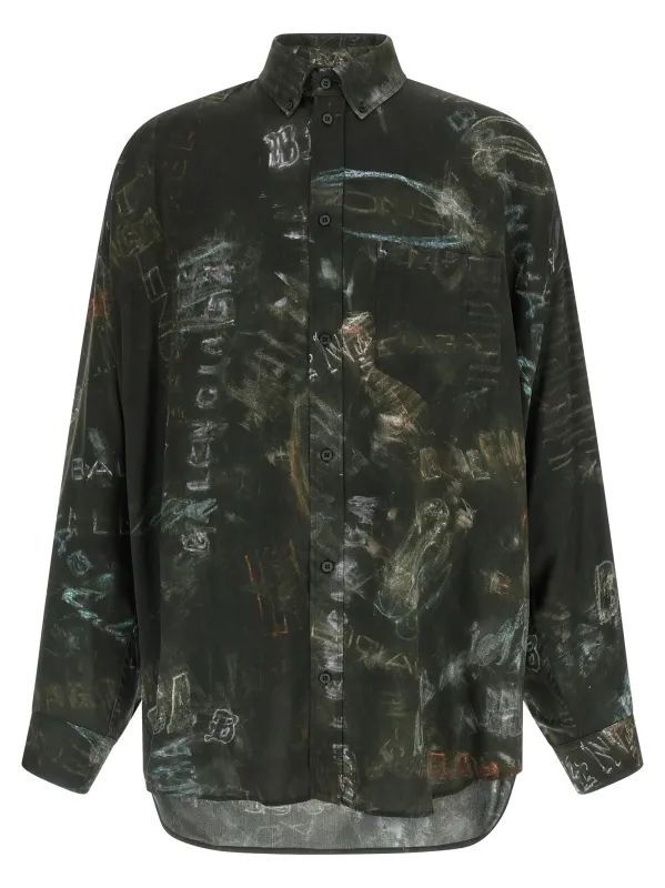 Cocoon Shirt And Blouse Black made by Balenciaga