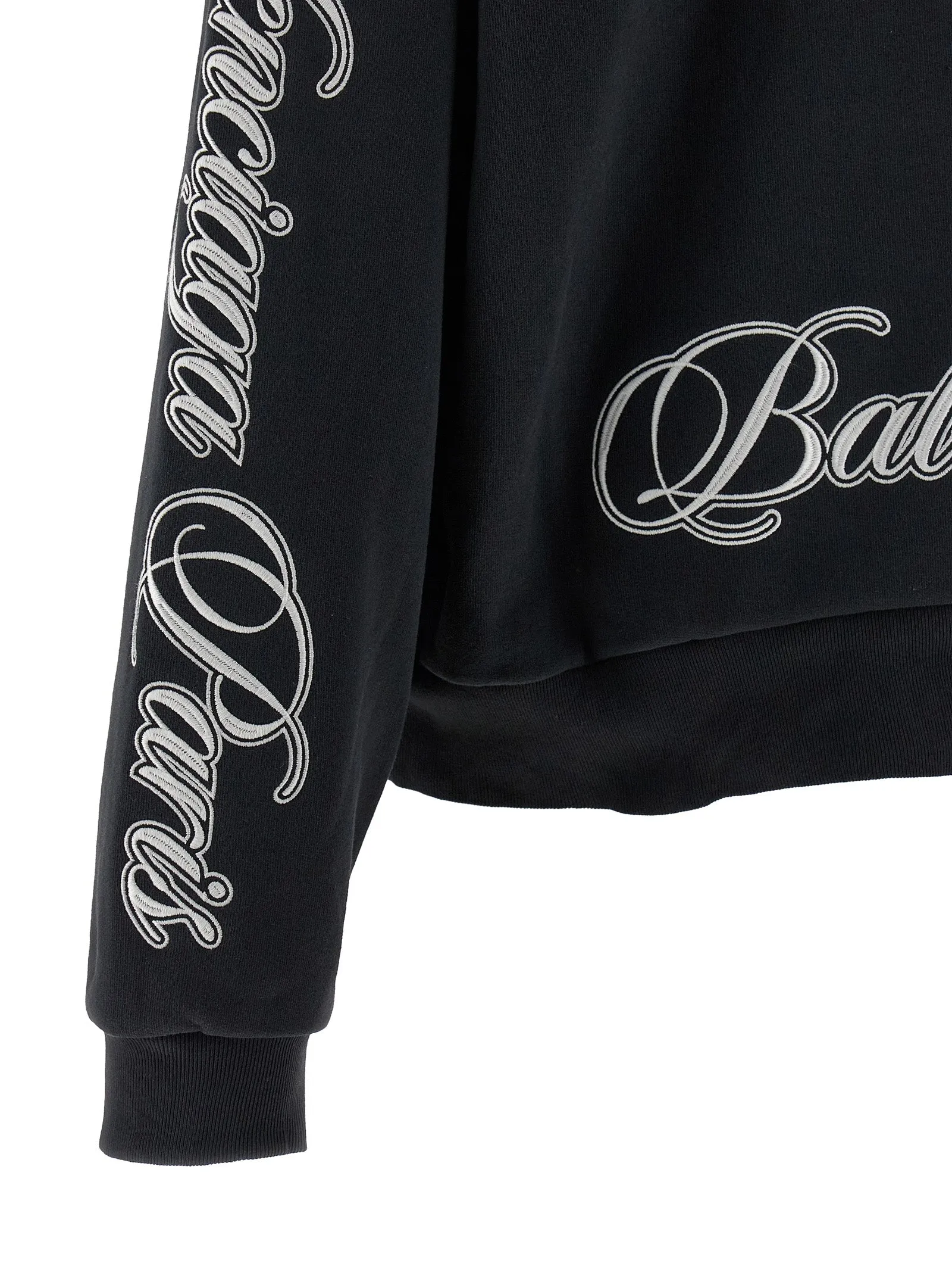 Cursive Sweatshirt Black sold by Wanan Luxury product image thumbnail 5