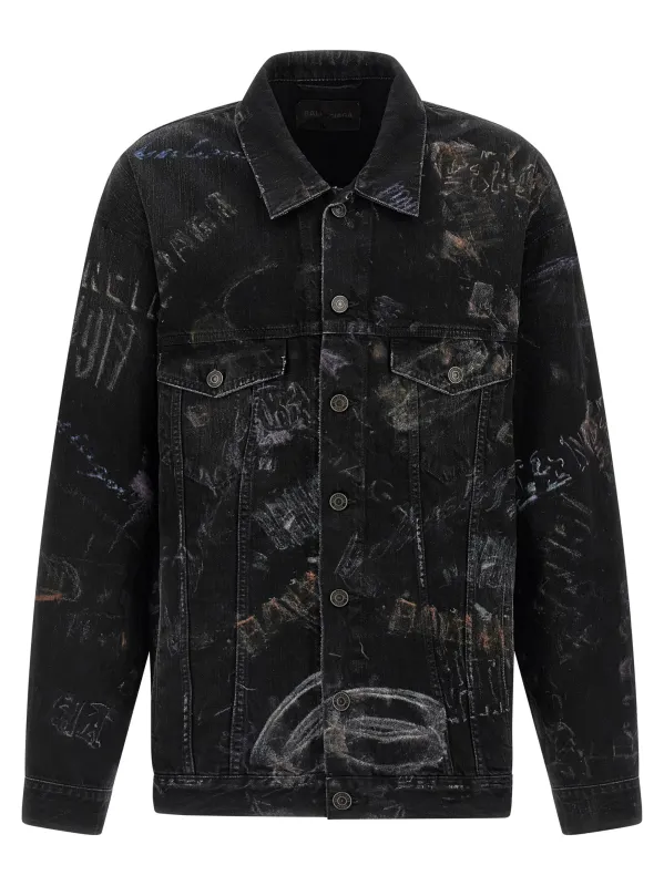 Oversize Puffer Jackets Black made by Balenciaga
