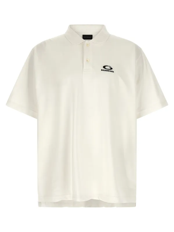 Laurel Classic Polo White made by Balenciaga