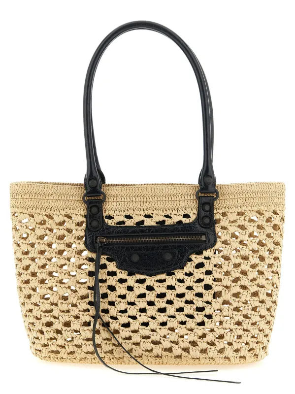Le City Shoulder Bags Beige made by Balenciaga