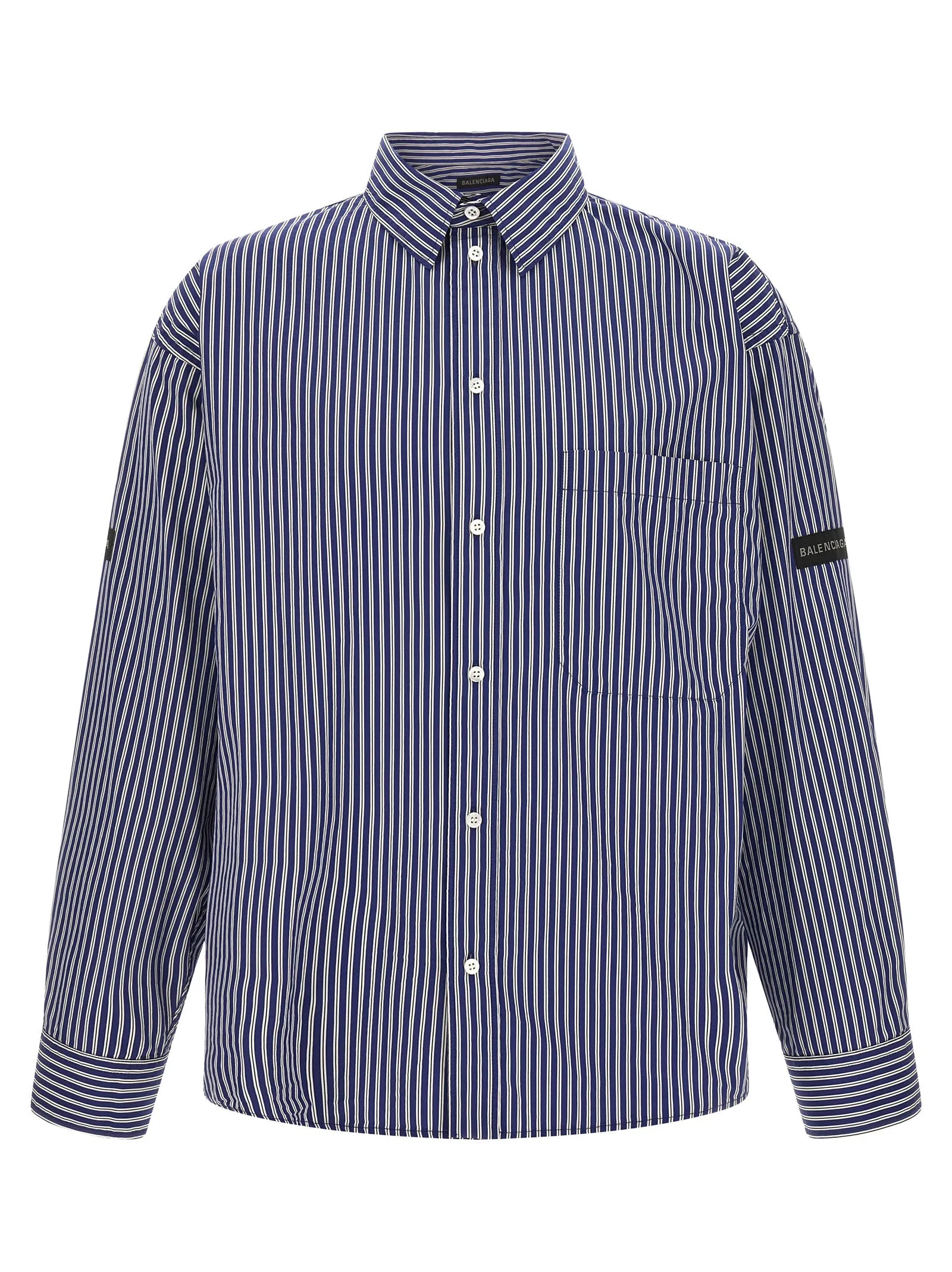 Striped Shirt Shirt And Blouse Blue sold by Wanan Luxury