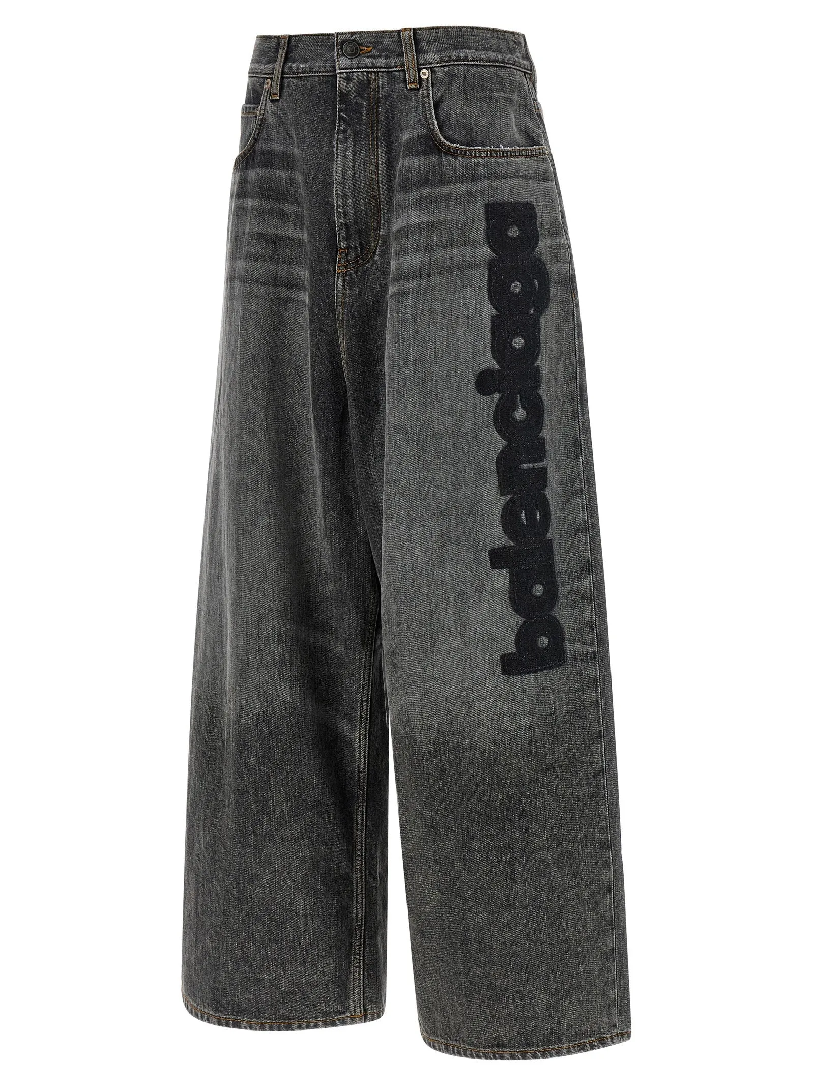 Low Crotch Baggy Jeans Gray sold by Wanan Luxury product image thumbnail 3