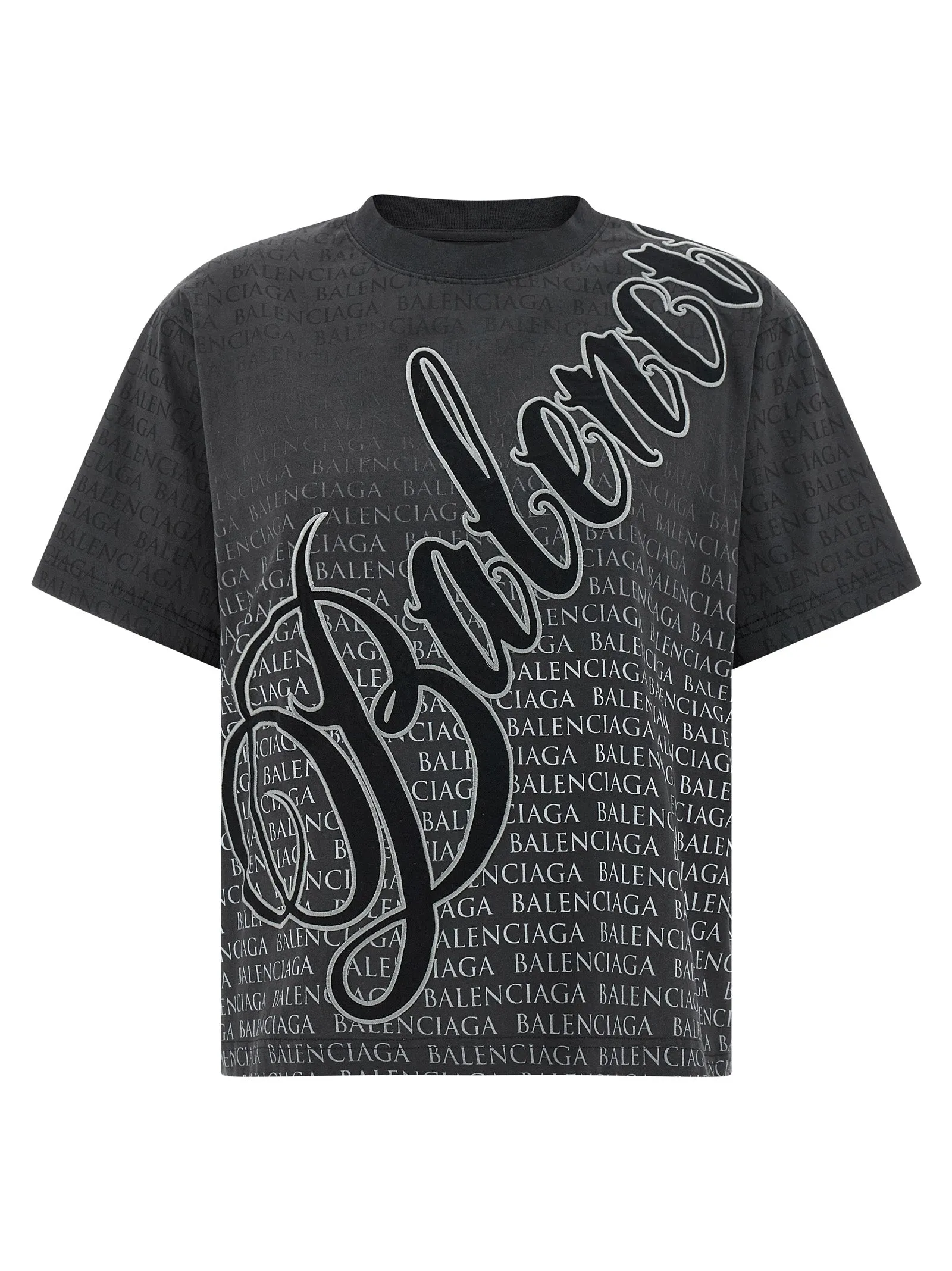 Cursive T-Shirt Black sold by Wanan Luxury