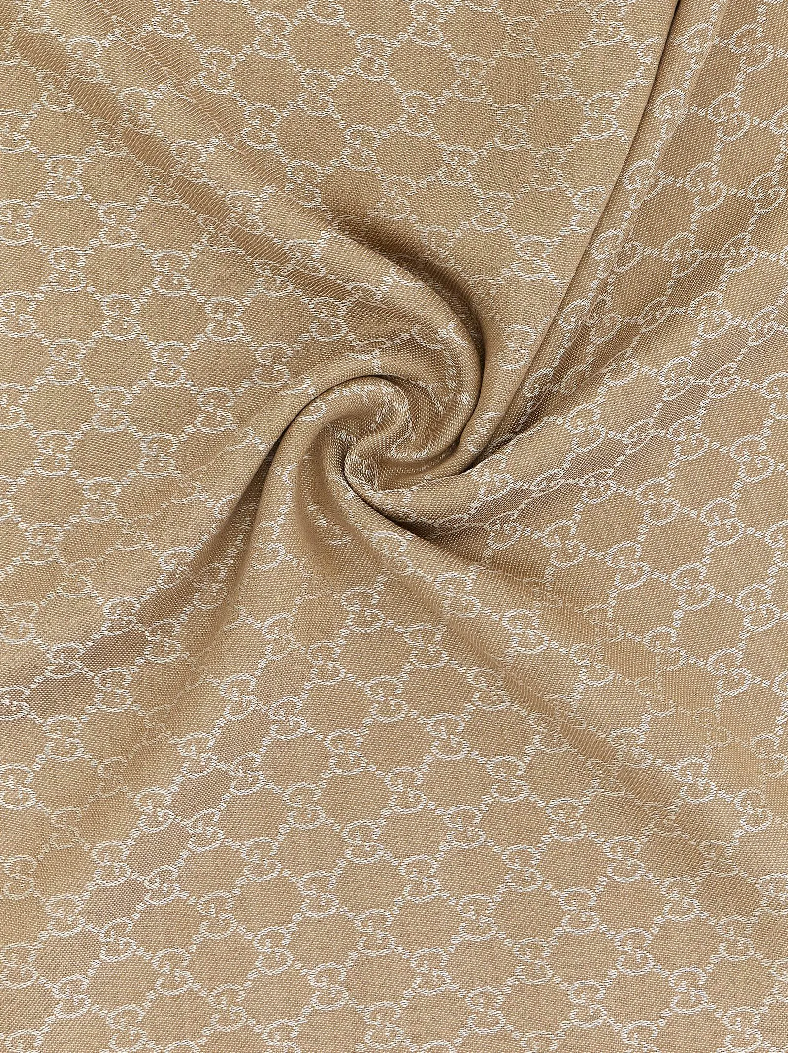 Wool And Silk Shawl Gg Scarves And Foulards Beige sold by Wanan Luxury product image thumbnail 2