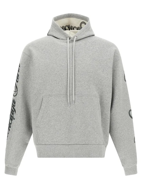 Cursive Sweatshirt Gray made by Balenciaga