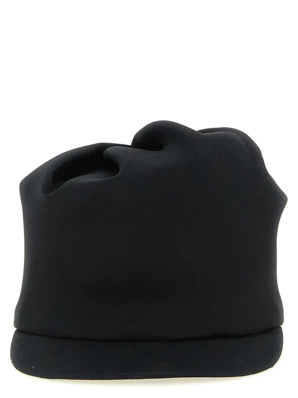 Silk Cap Hats Black made by Balenciaga